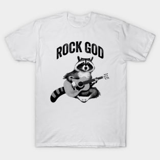 Rock God Raccoon T-Shirt